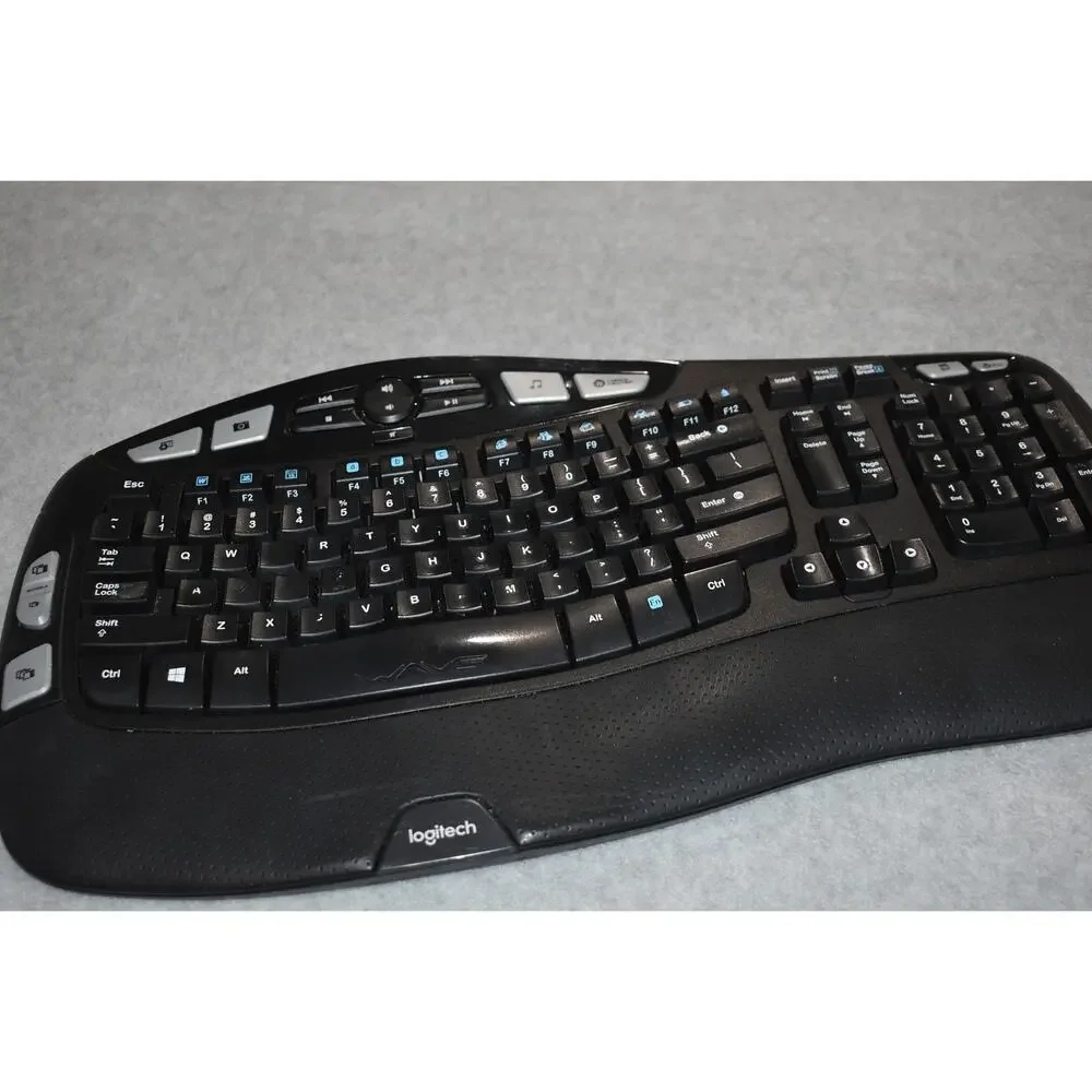Logitech K350 Ergonomic Keyboard Comfort Wave Wireless No Dongle Tested